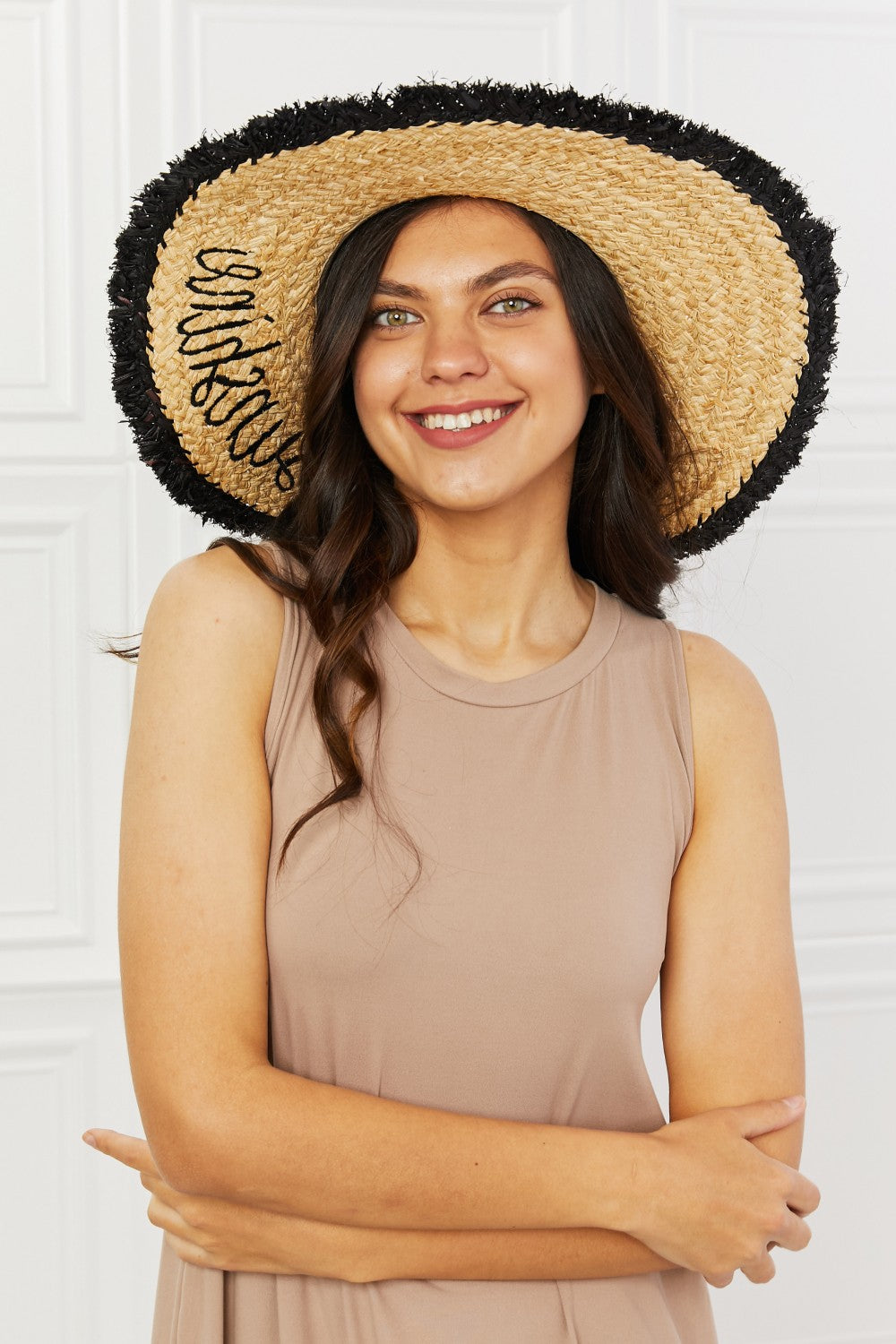 straw sun visor hat women's