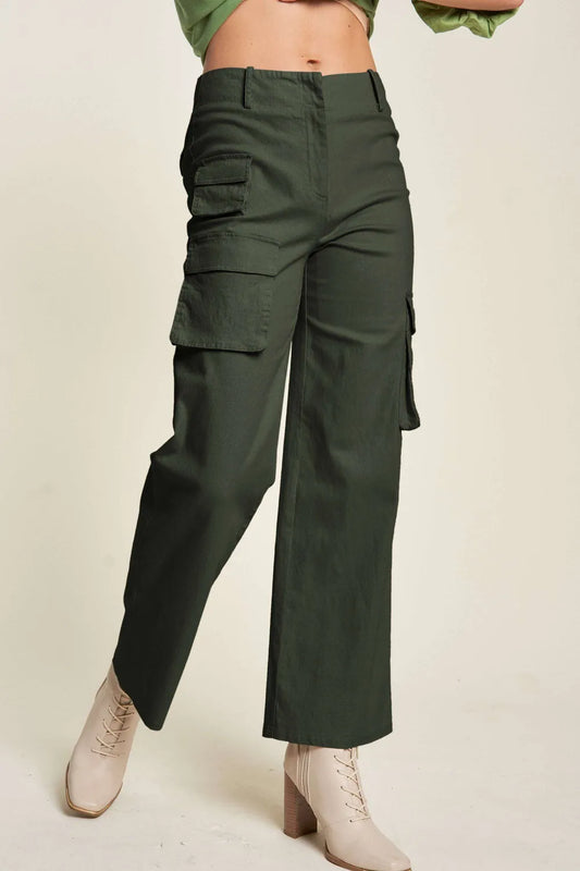 women's olive green cargo pants