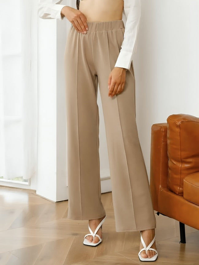 high waisted straight leg pants