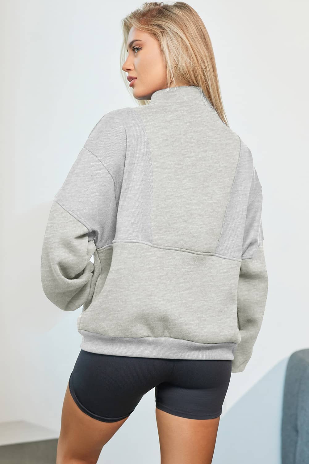 half zip sweatshirt women's