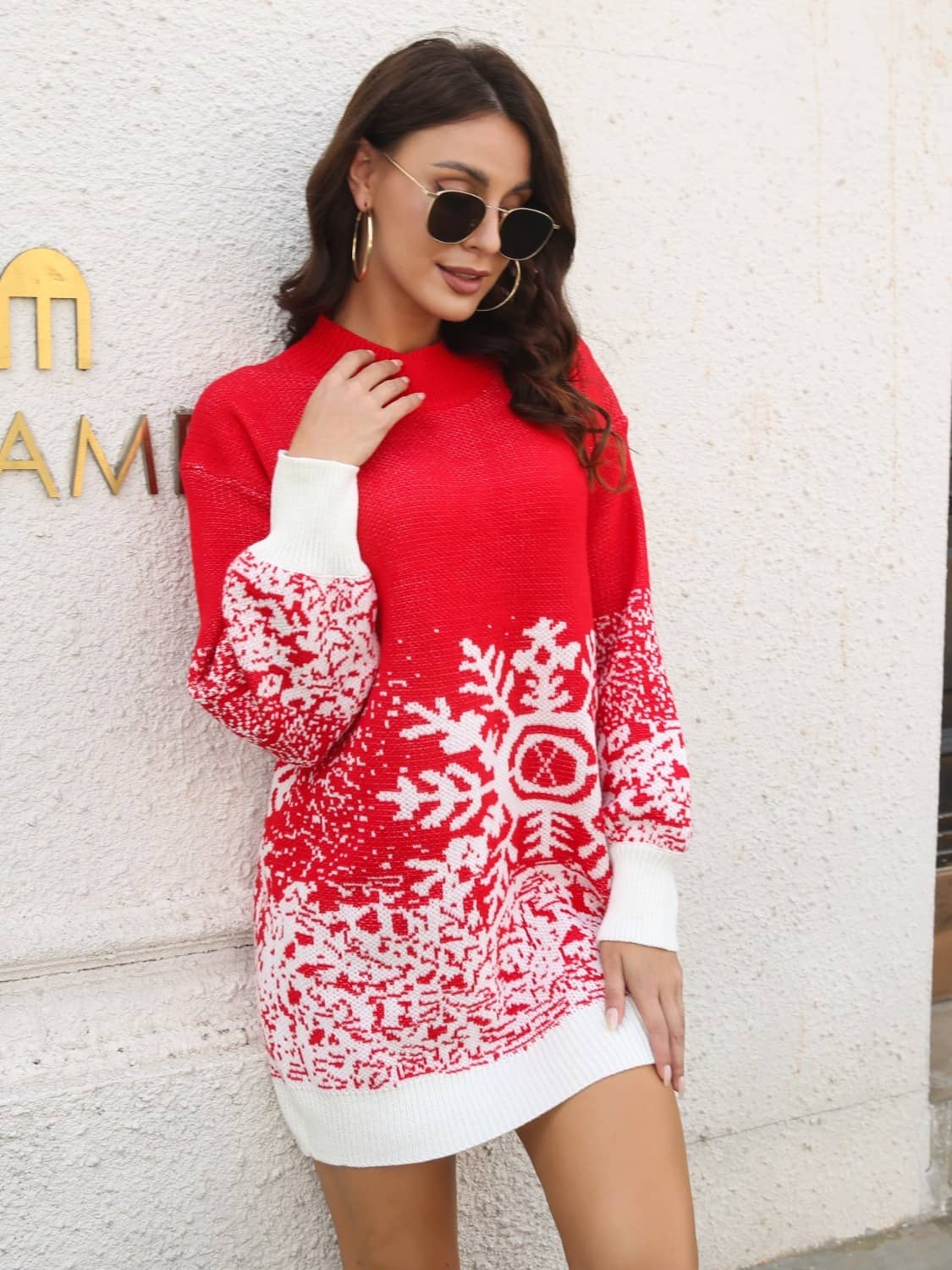 christmas sweatshirt dress