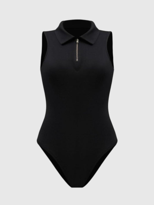 black sleeveless bodysuit Black