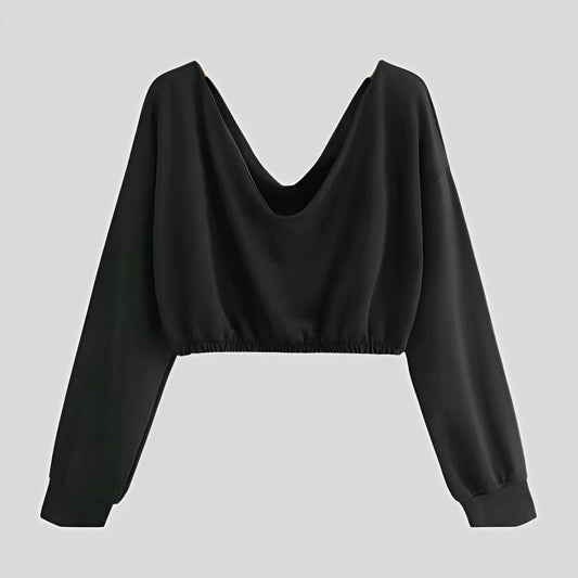 v-neck sweater Black