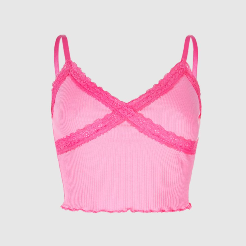 crop top with spaghetti straps