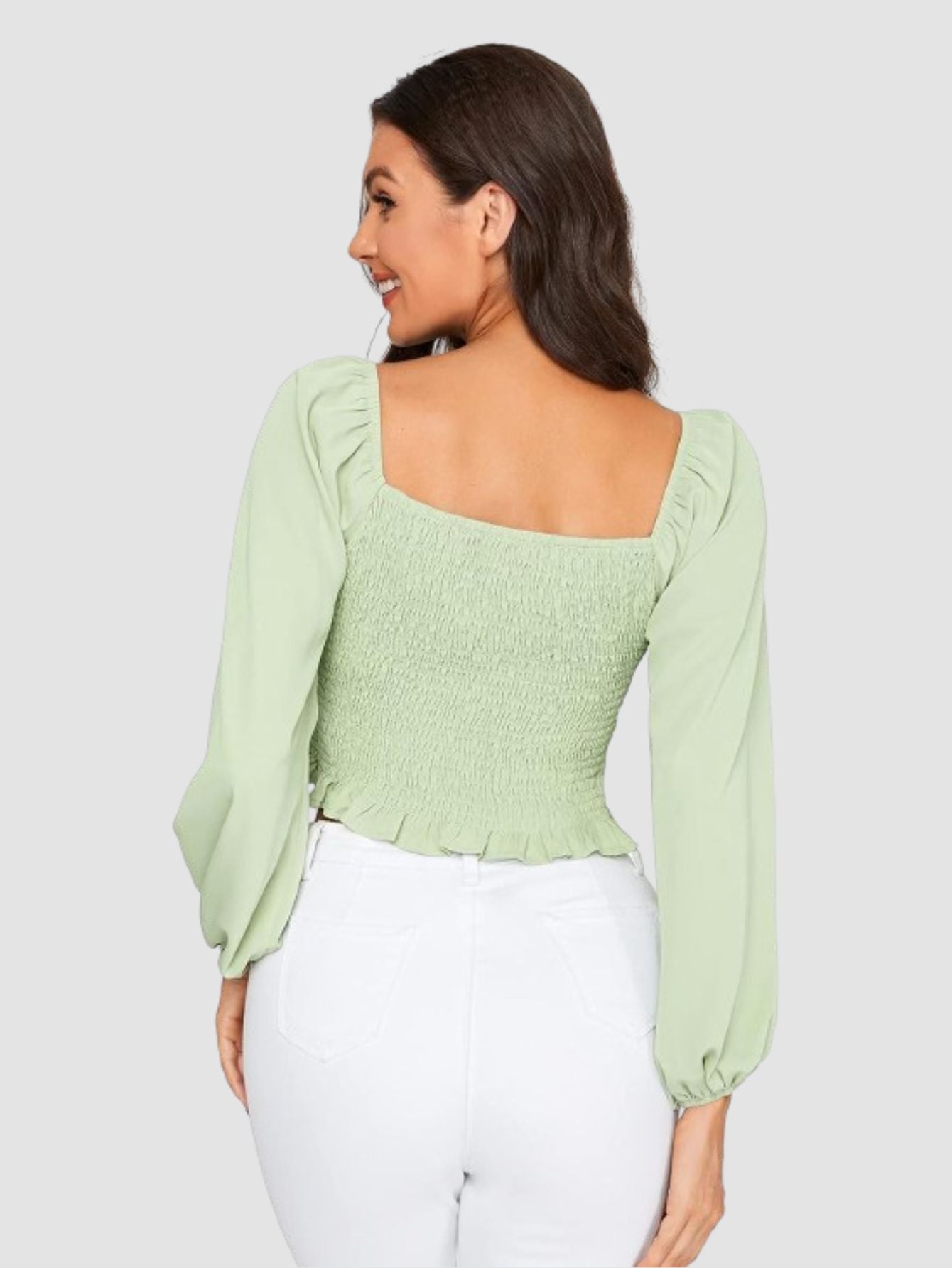 crop top long sleeve