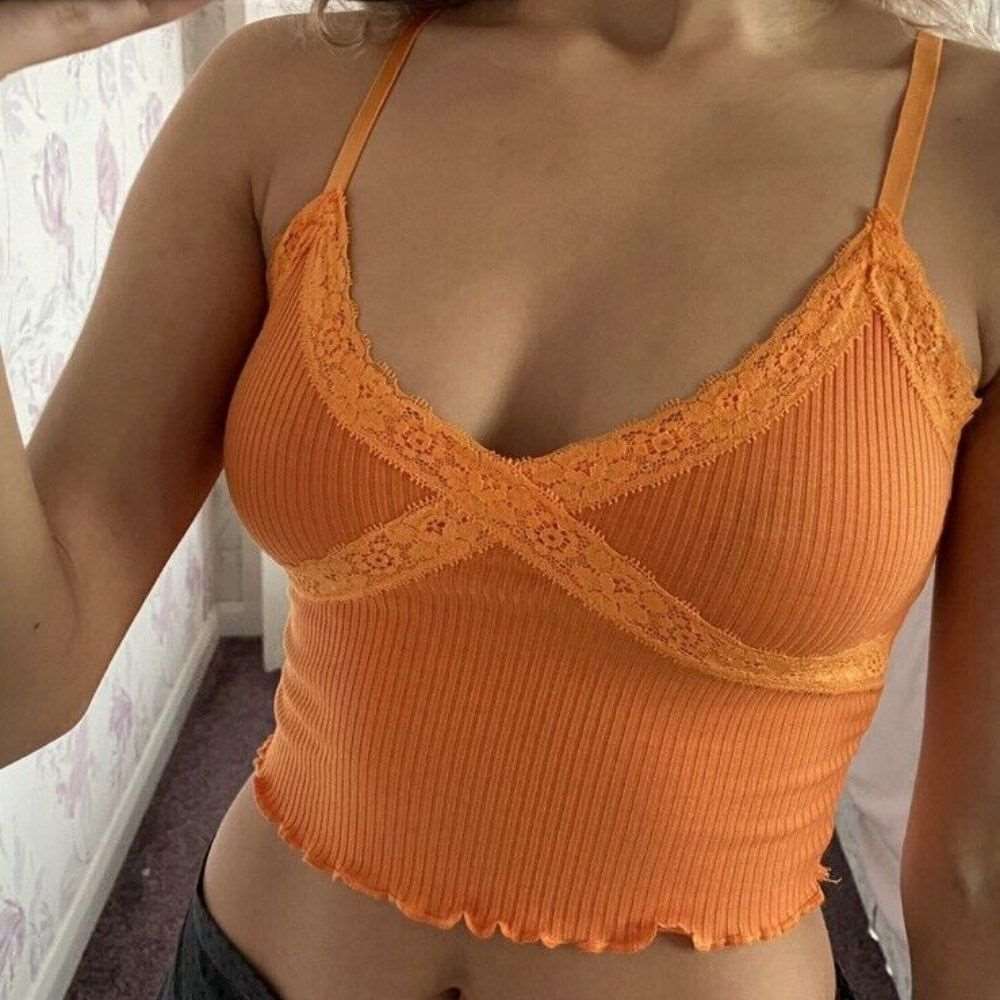 crop top with spaghetti straps