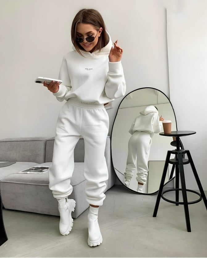 sweat suit sets White