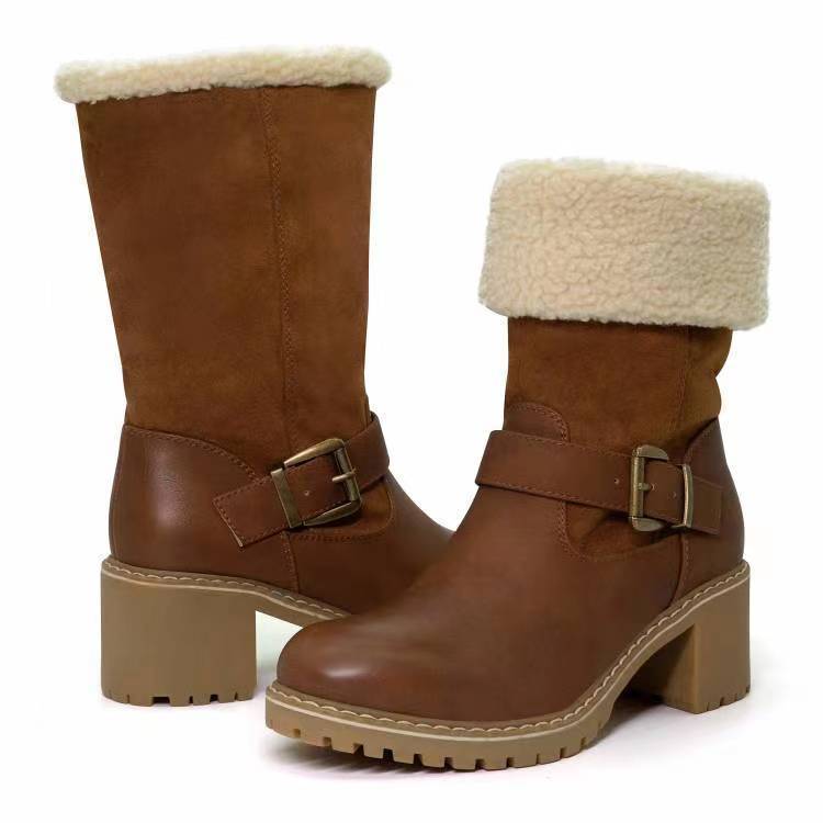 fold over boots with fur