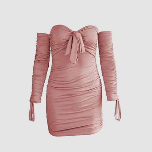 bodycon dress off shoulder Rose