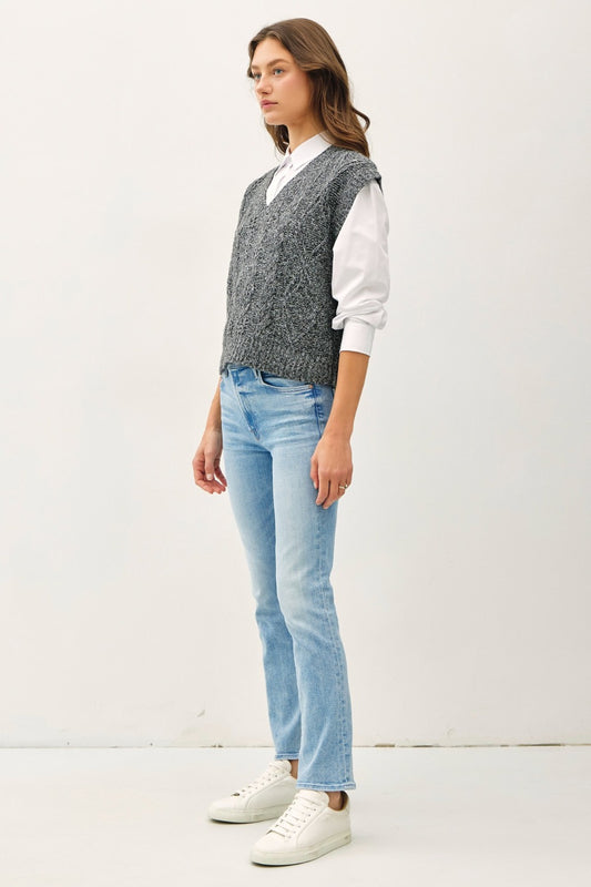 cable knit sweater vest women's