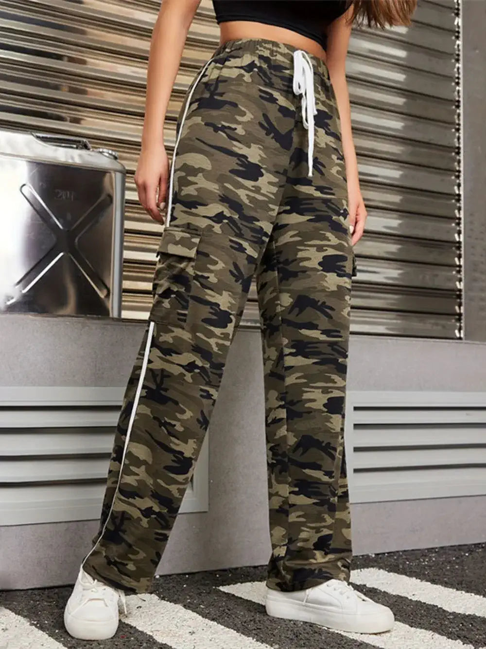 camouflage cargo pants women's