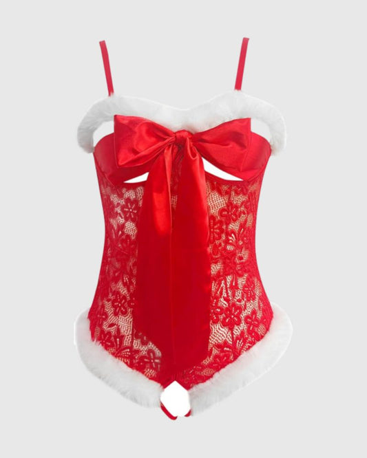 christmas bow lingerie