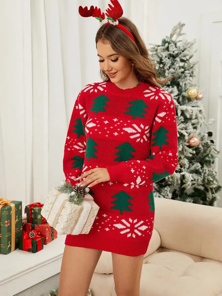 christmas sweatshirt dress