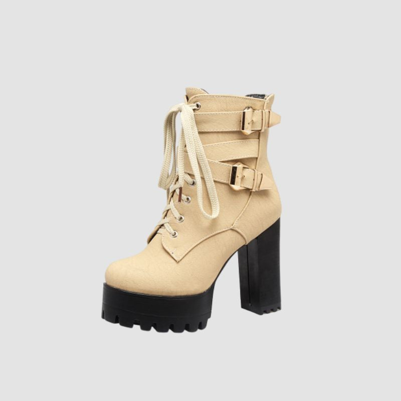 chunky heel bootie