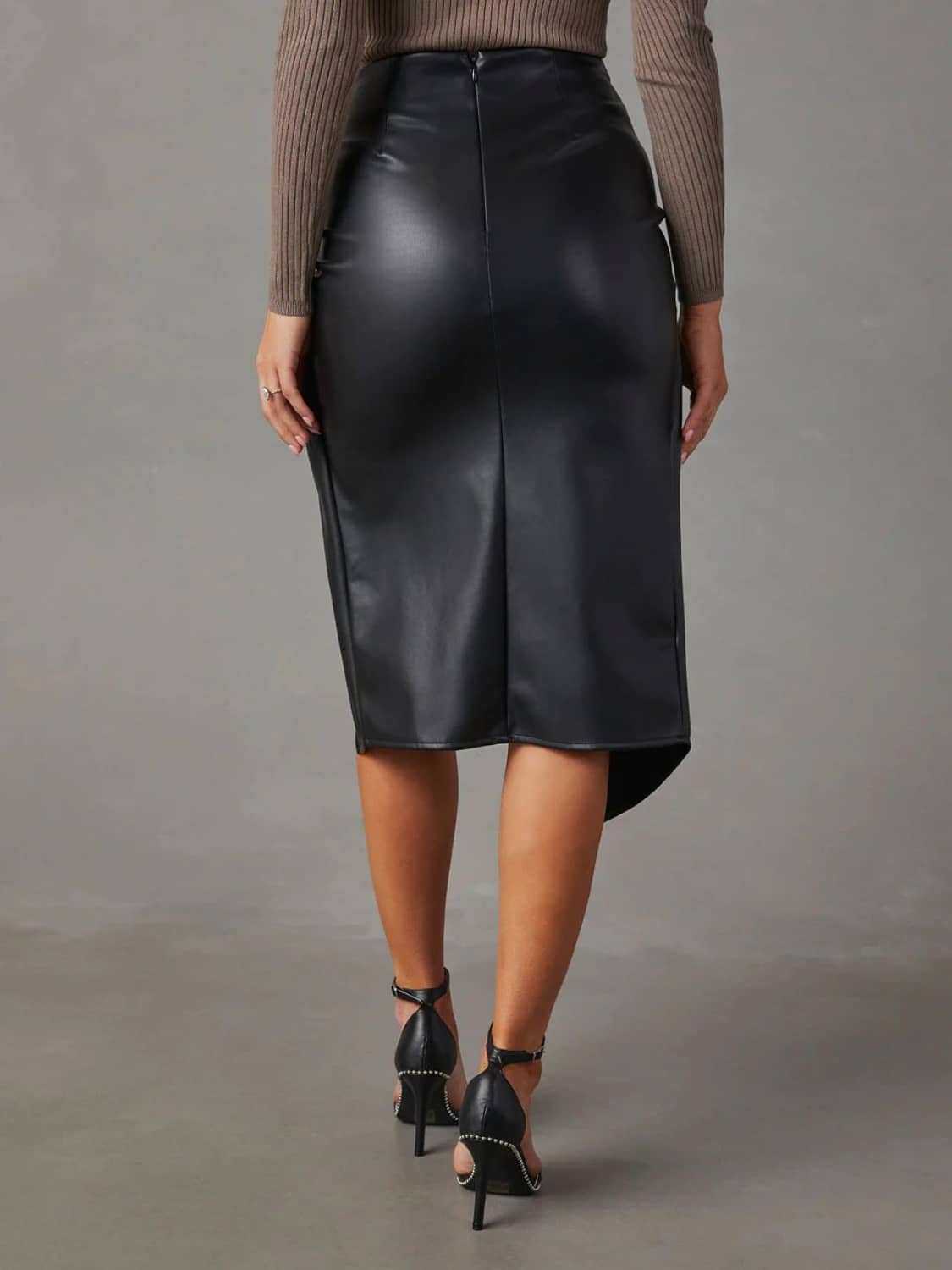 twist front skirt