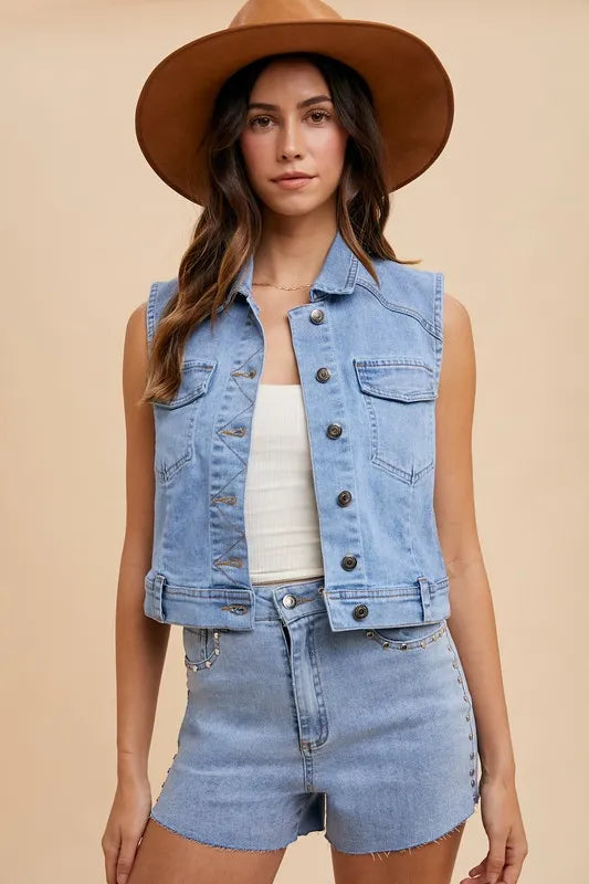 denim vests for womens