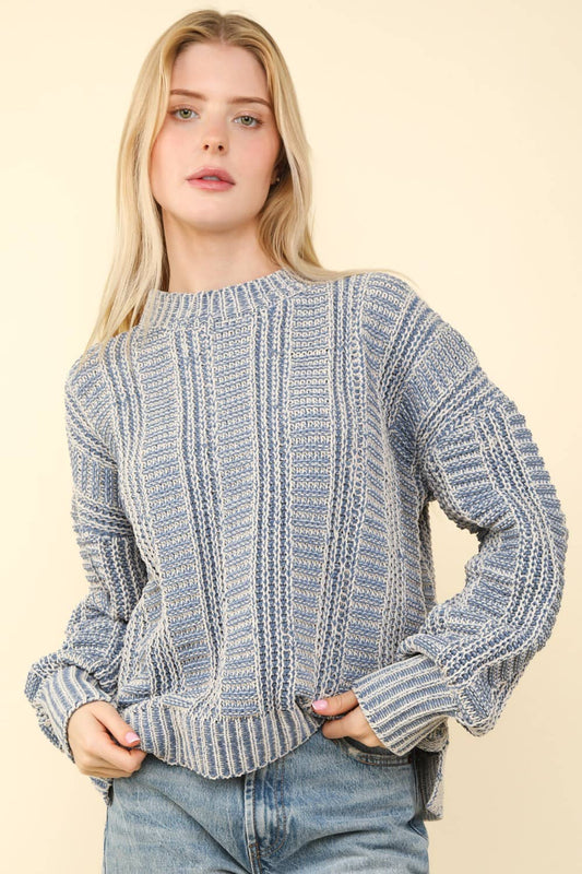 two tone sweater women's