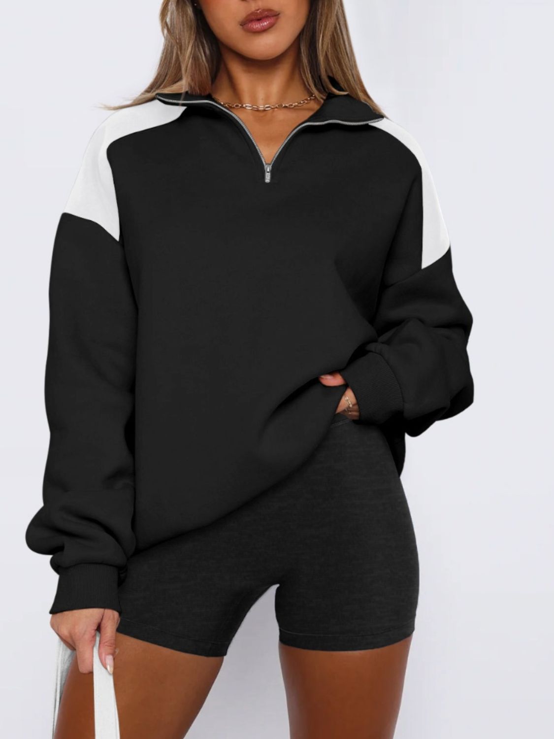 quarter zip women's pullover