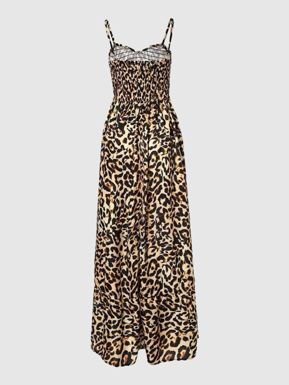 maxi leopard dress