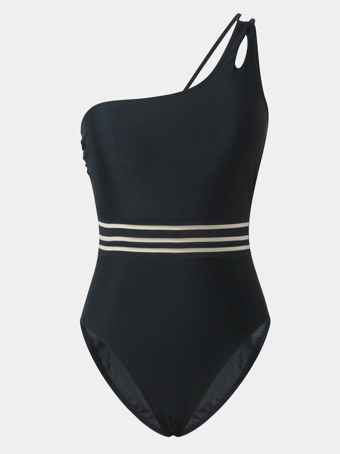 cut out one shoulder swimsuit