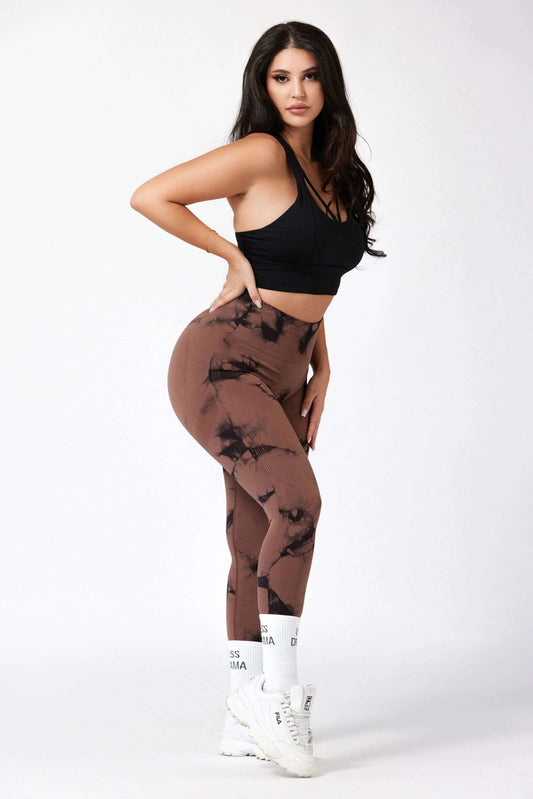 high waist leggings Coffee