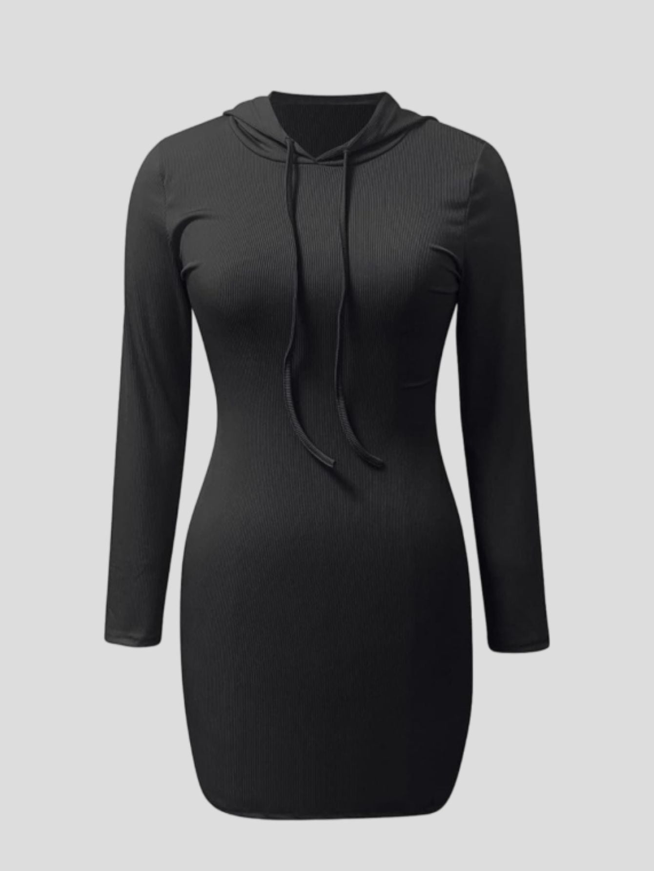 hoodie dress women Black