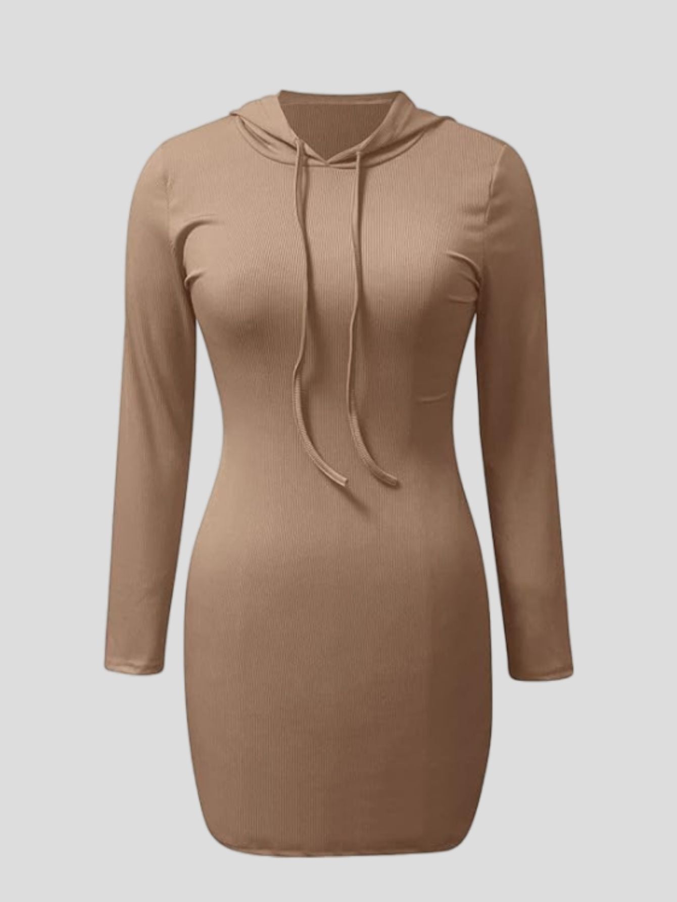 hoodie dress women Brown