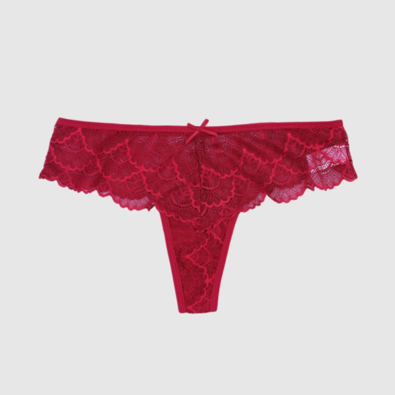 panties with lace Red