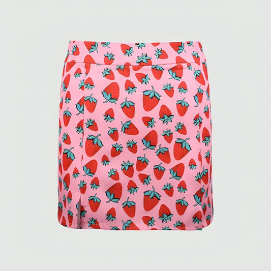 pink strawberry skirt Pink