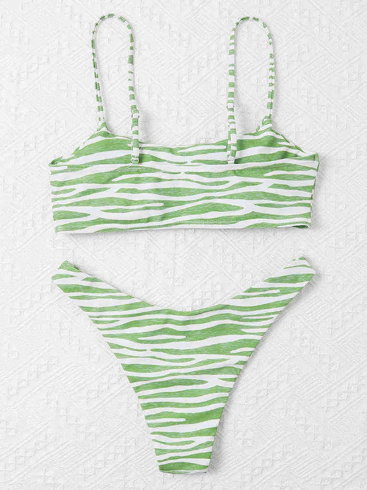 stripe bikini