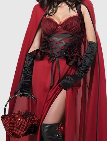 red and black halloween costume