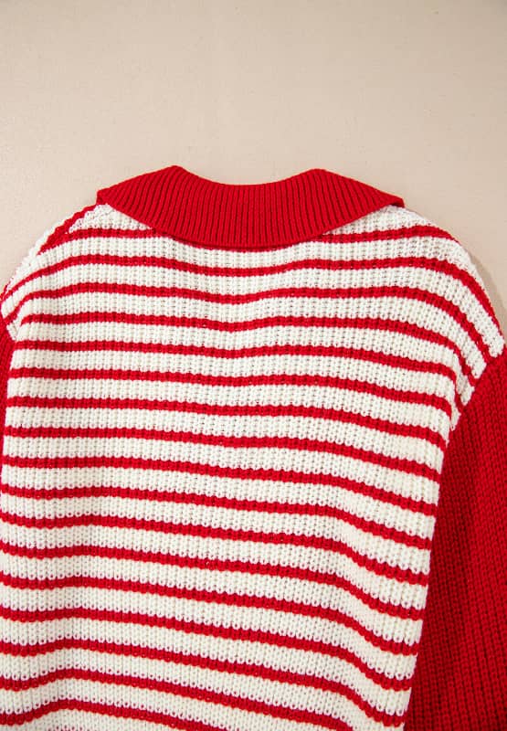 red striped sweater women's