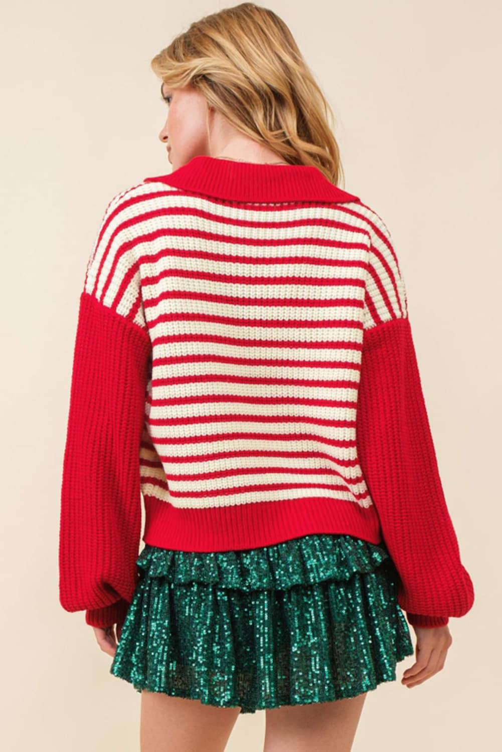 red striped sweater women's