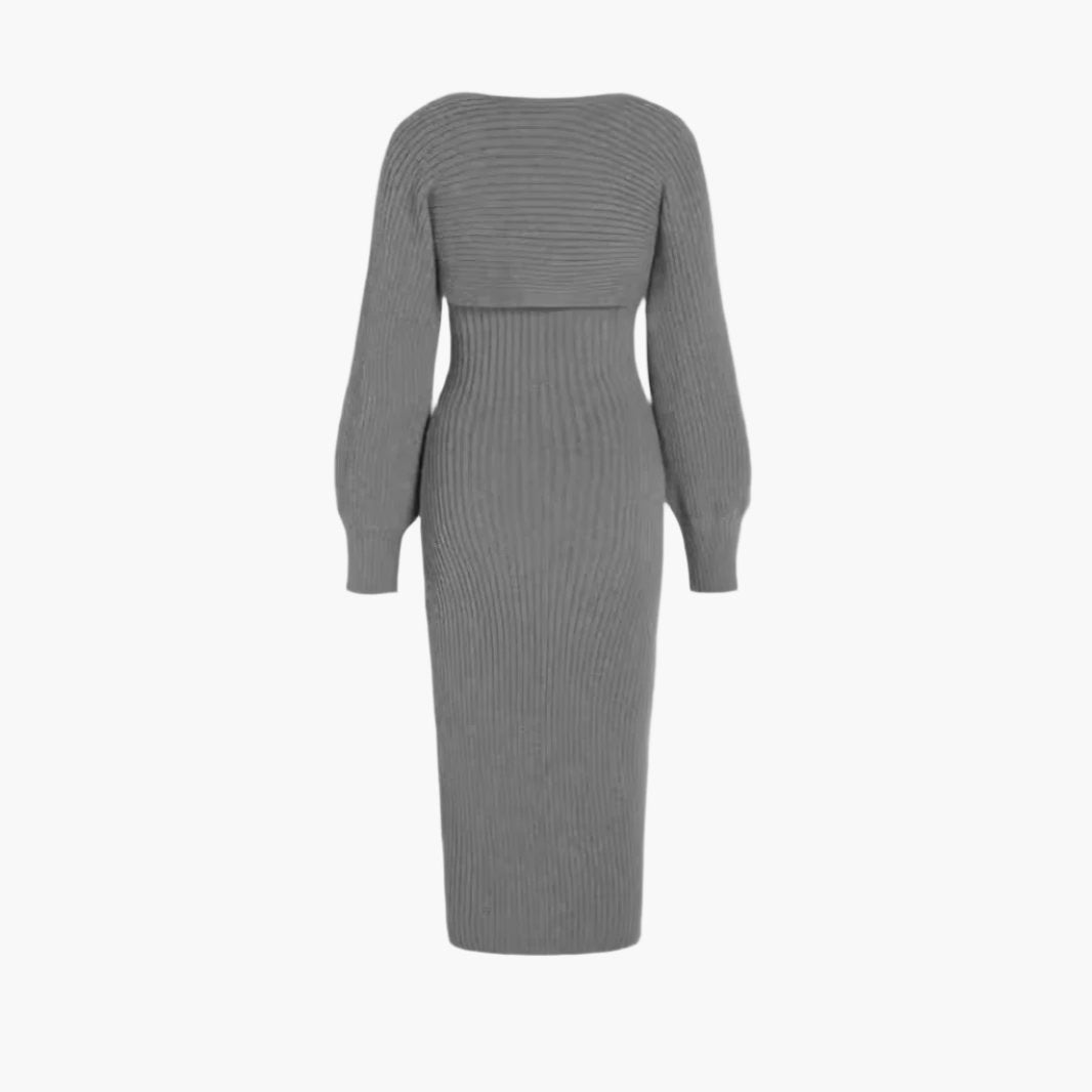 two piece sweater dress set