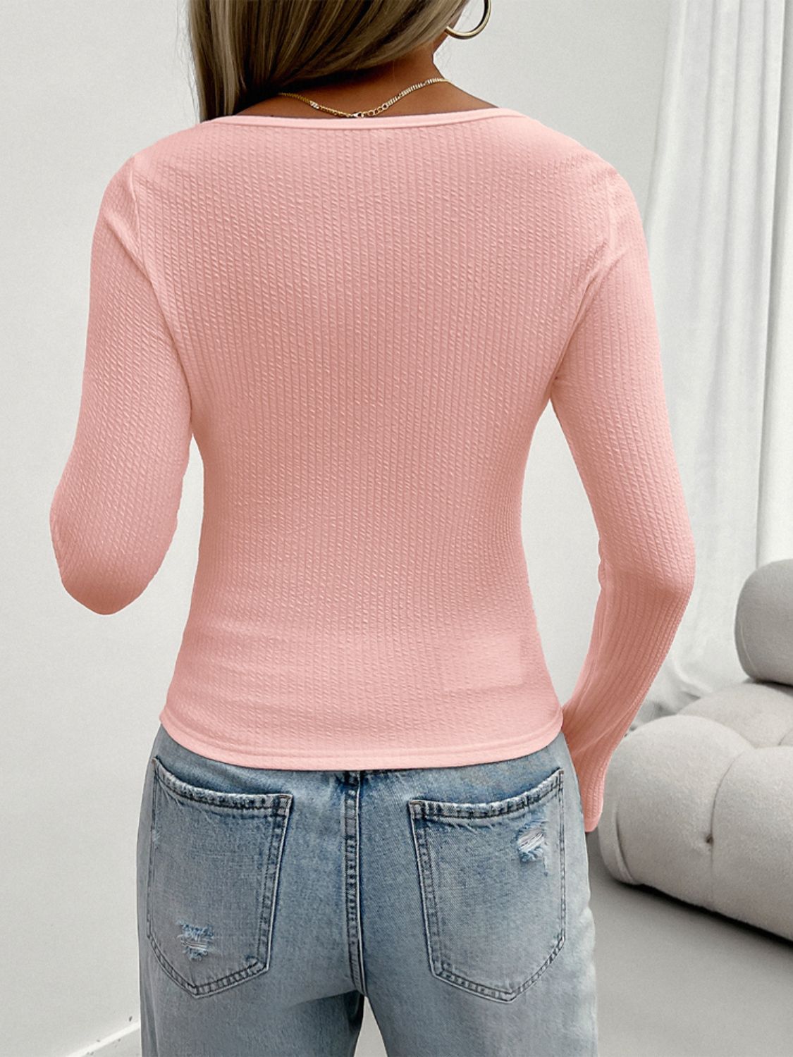 long sleeve scoop neck t shirts