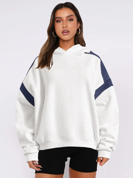 women's oversized hoodie White