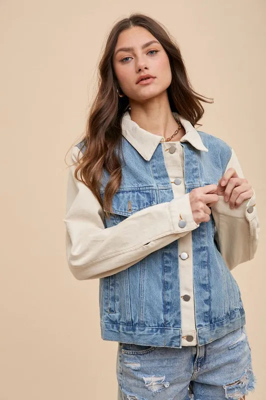 women's denim jacket Blue