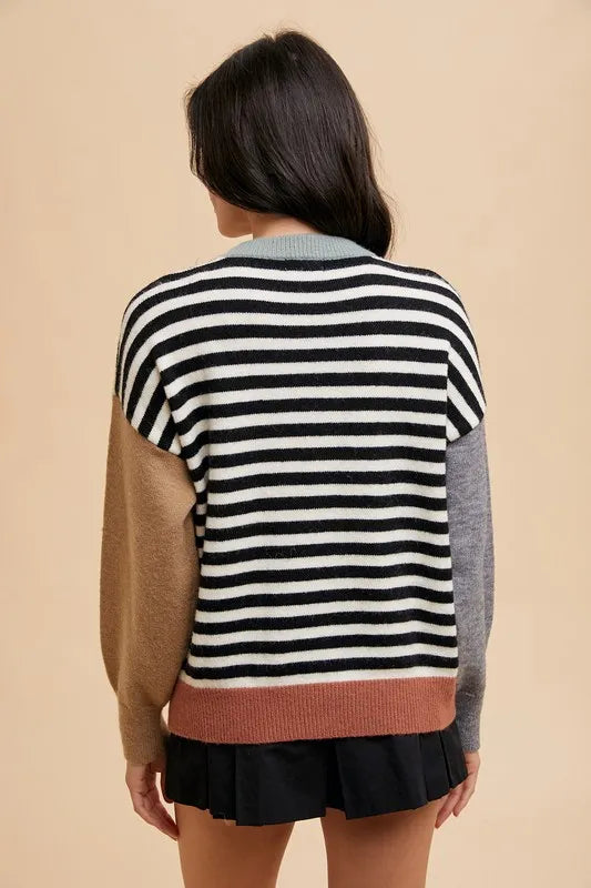 women's striped sweater