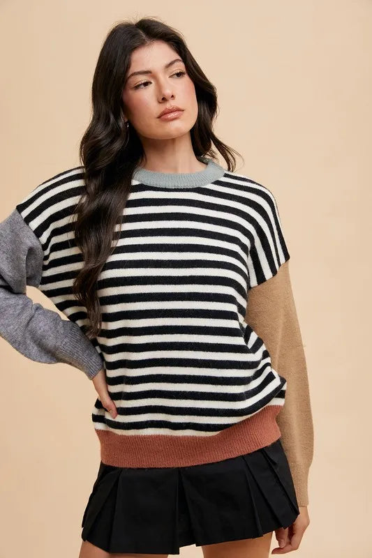 women's striped sweater