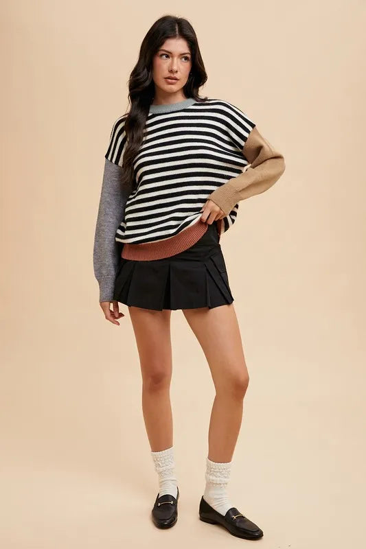 women's striped sweater