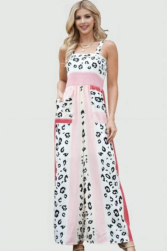 women's wide leg jumpsuit Blush Pink