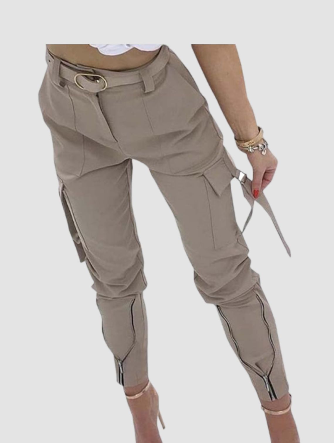 khaki cargo pants