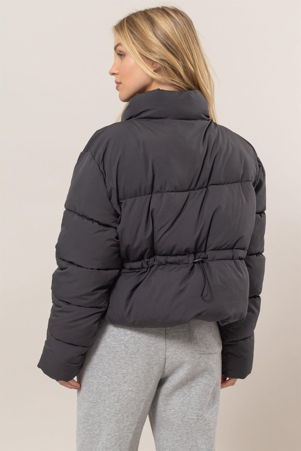 womens quilted puffer jacket