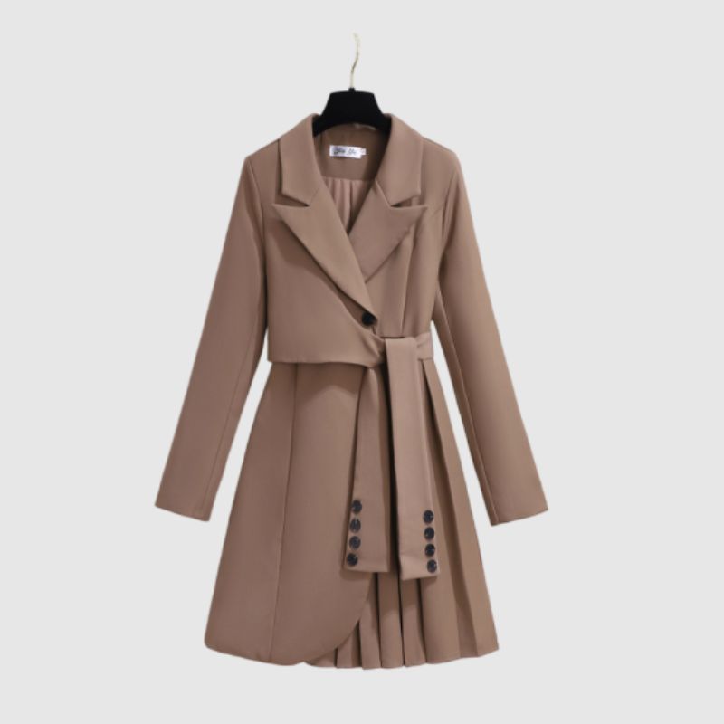 belted coat Khaki