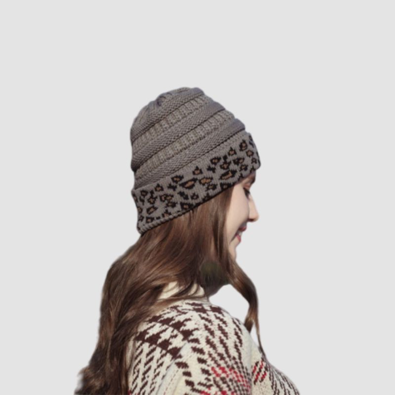 Leopard Print winter hat