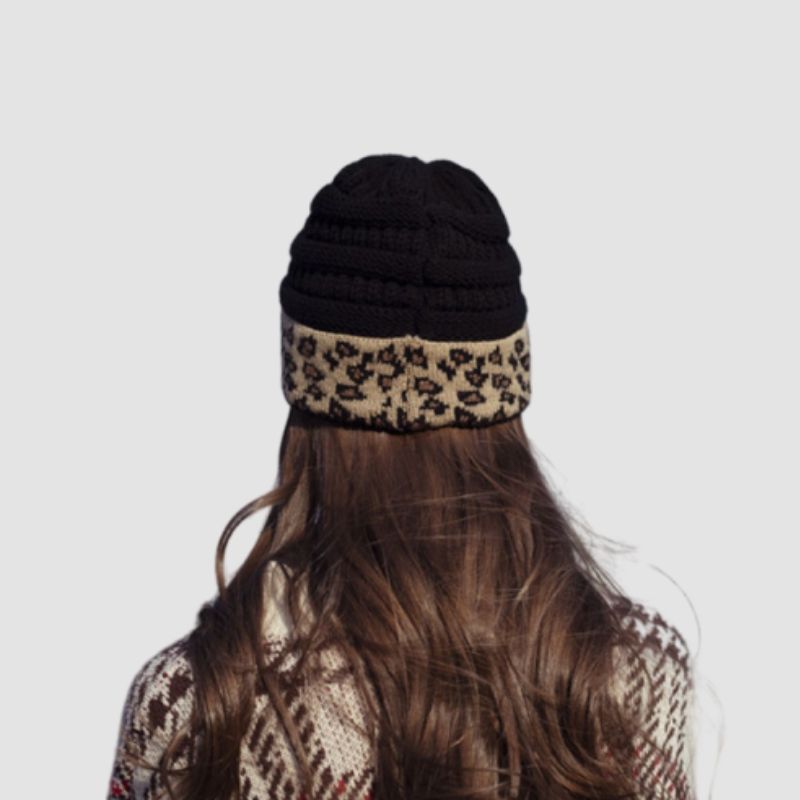 Leopard Print winter hat