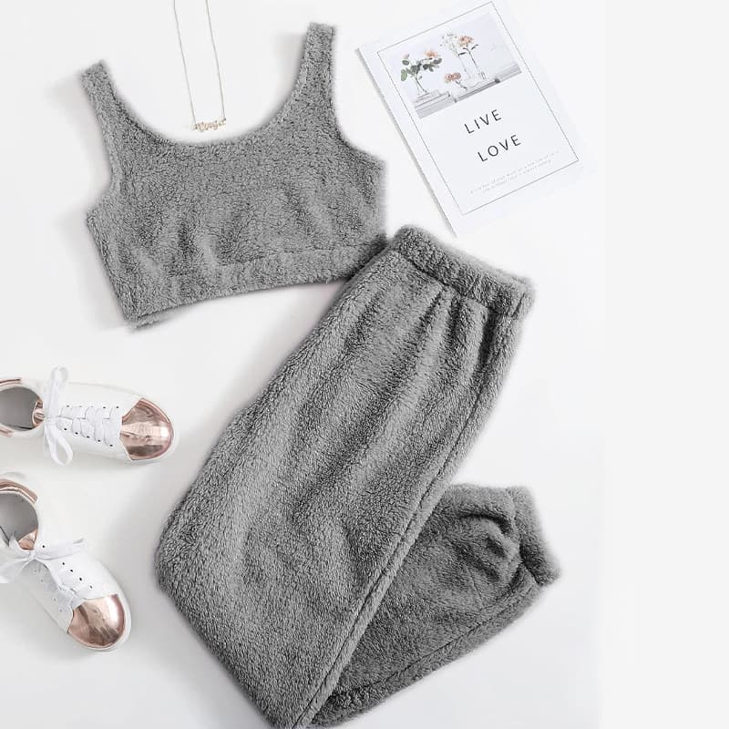 lounge sets two piece Grey