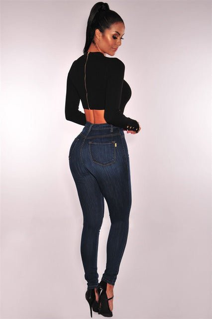 high rise jeans