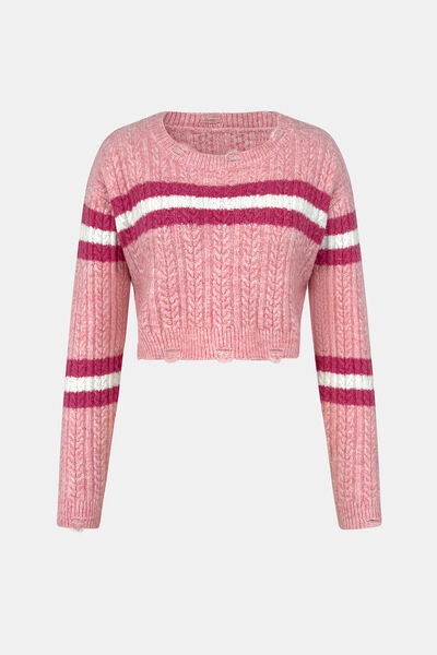 striped sweater Pink