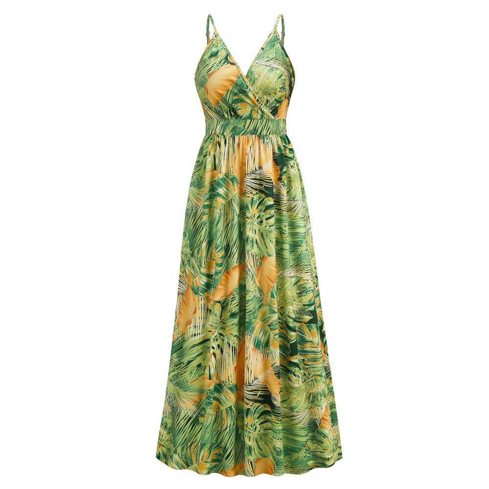 sleeveless maxi dress summer Light Green